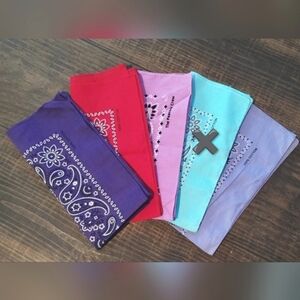 1 Cotton Bandana Pastel Colors